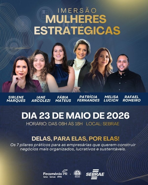 Imagem do evento IMERSÃO: MULHER ESTRATÉGICA. Delas, Por Elas, Para Elas!