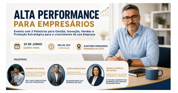 Imagem do evento ALTA PERFORMANCE PARA EMPRESÁRIOS