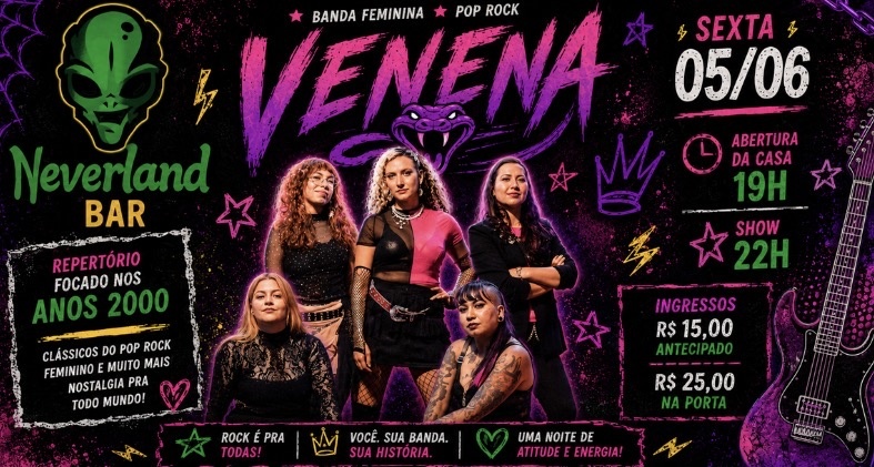 Banda Venena - Pop Rock - Cotia, SP