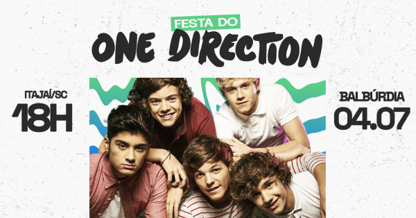 Imagem do evento Festa do One Direction | Itajaí/SC
