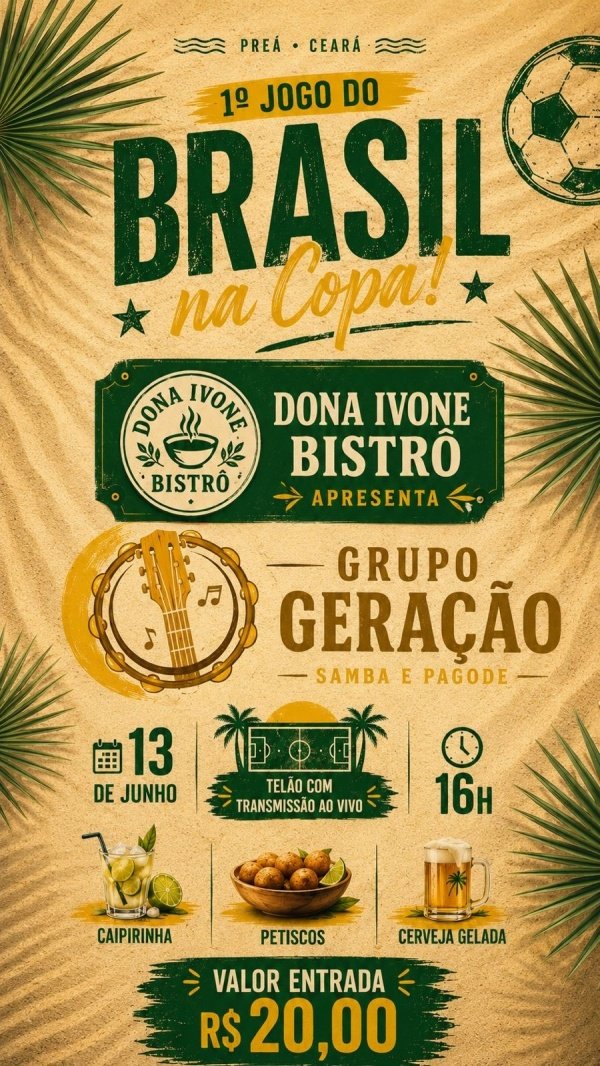 Imagem do evento Brasil - Copa do Mundo no Preá