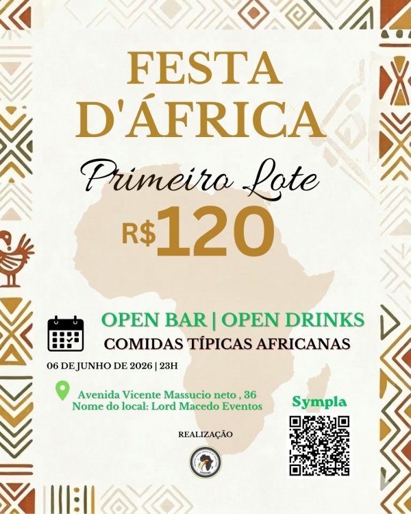 Imagem do evento Festa D'África Oficial, São Carlos/SP 2026