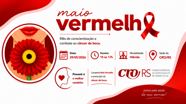 Imagem do evento MAIO VERMELHO 2026 - SEDE DO CRO/RS - HÍBRIDO