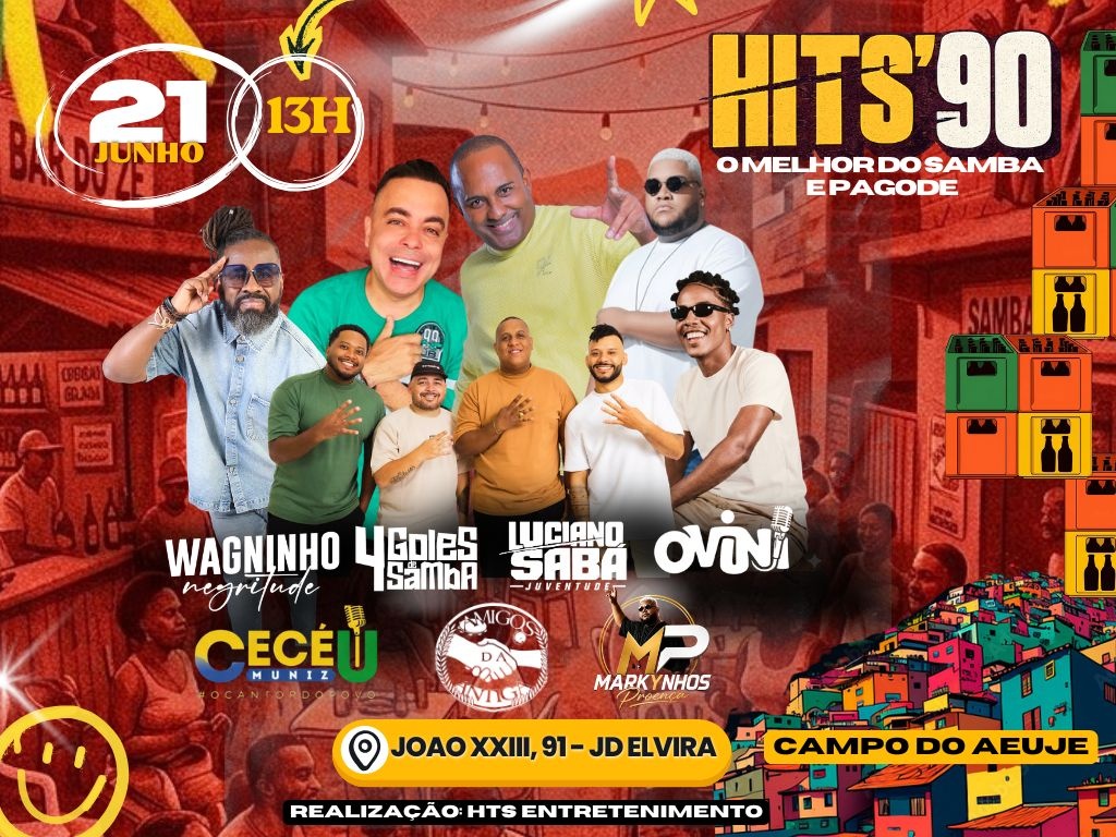HITS'90 - O MELHOR DO SAMBA E PAGODE - Osasco, SP