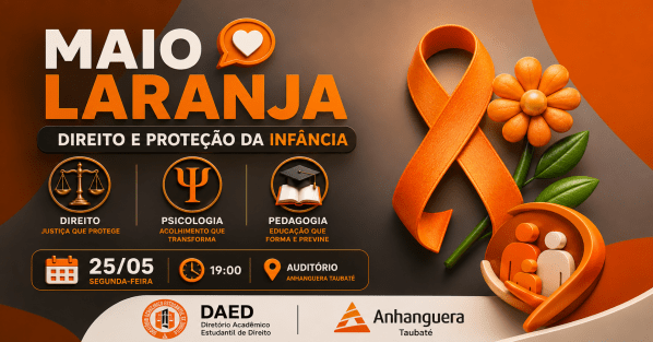 Imagem do evento Evento Maio Laranja: Direito & Proteção da Infância - 25/05, às 19:00