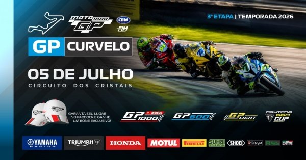 Imagem do evento MOTO1000GP | 3ª ETAPA | TEMPORADA 2026 | CURVELO