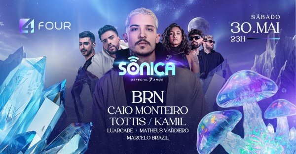 Imagem do evento Sônica 7 Anos | FOUR