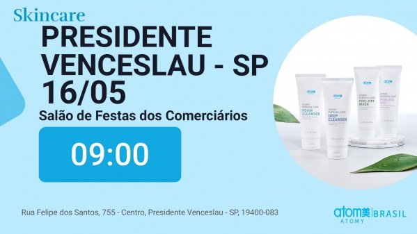 Imagem do evento Skincare com produtos Coreanos - Presidente Venceslau / SP