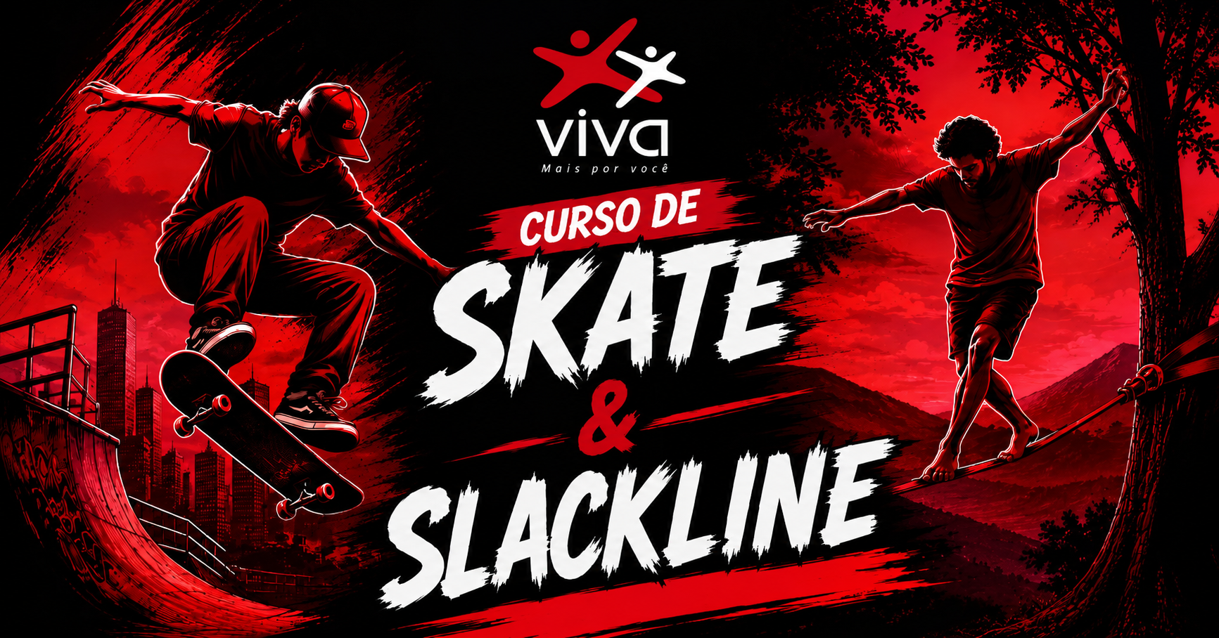 Instrutores de Skate e Slackline