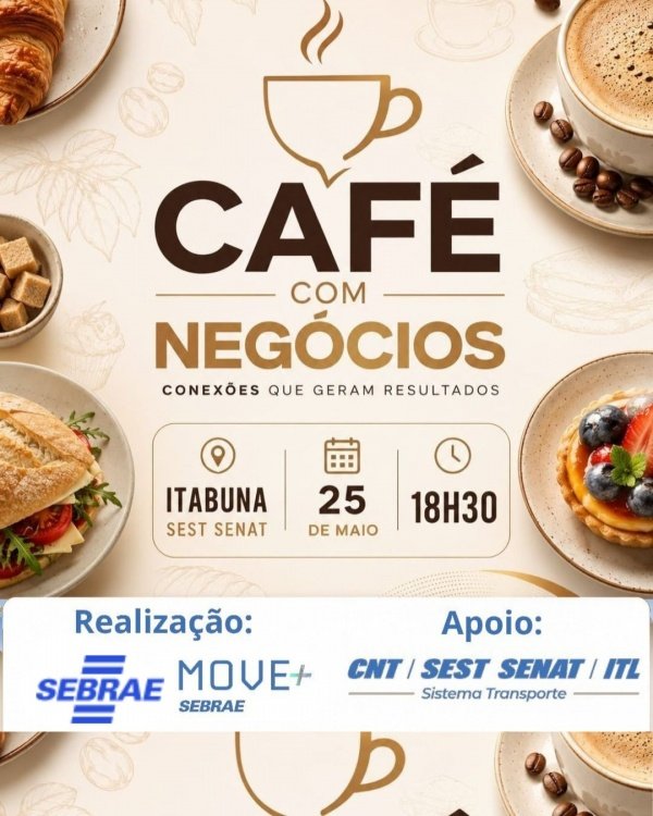 Imagem do evento Café com Negócios Sebrae - Conexões que Geram Resultados