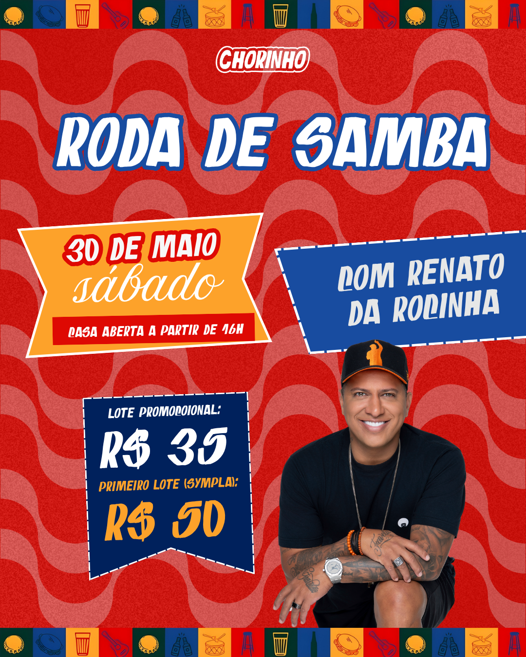 Roda de Samba com Renato da Rocinha em Cuiabá