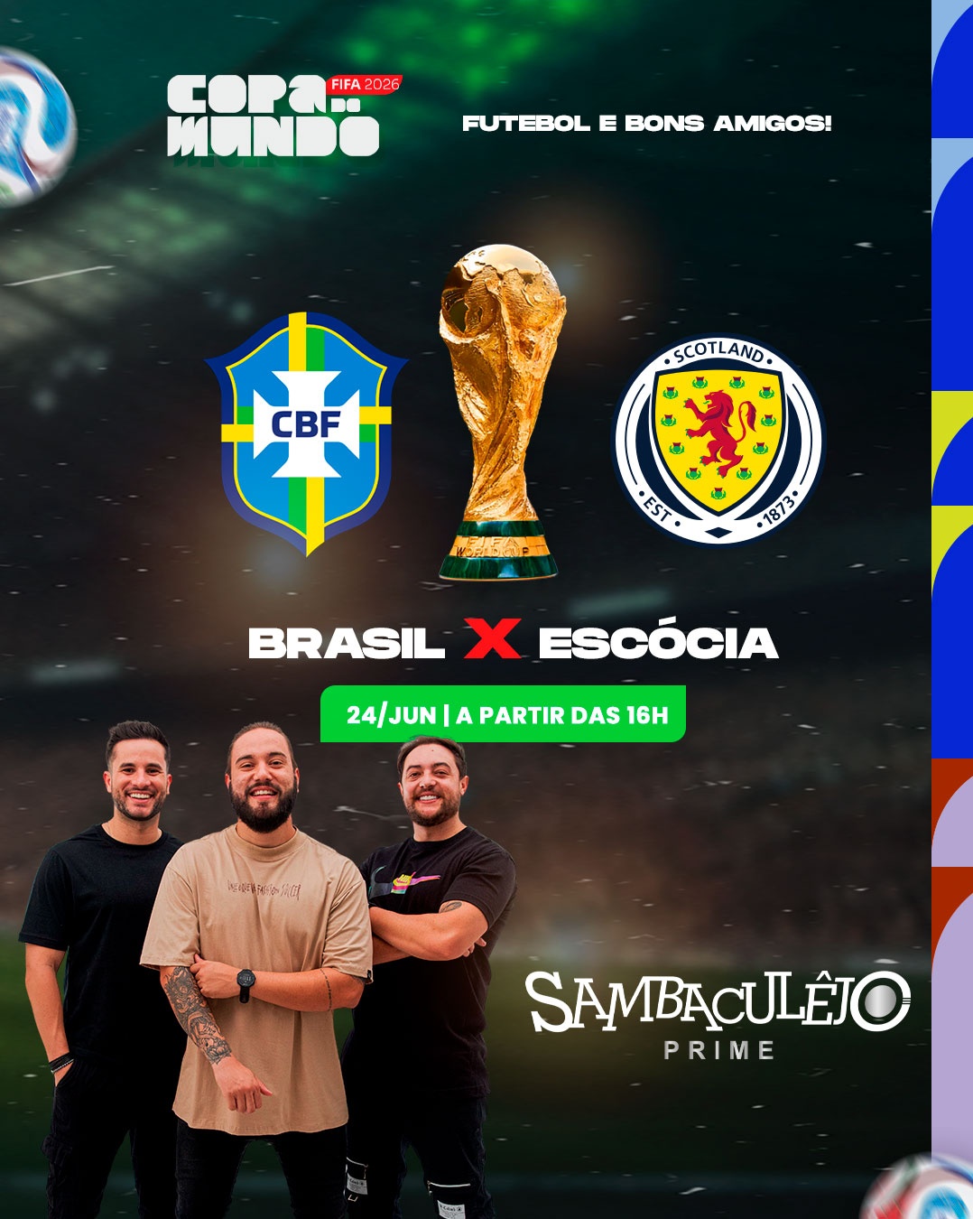 Arena Dom Caneco - Brasil x Escócia/ Sambaculêjo - São João da Boa Vista, SP