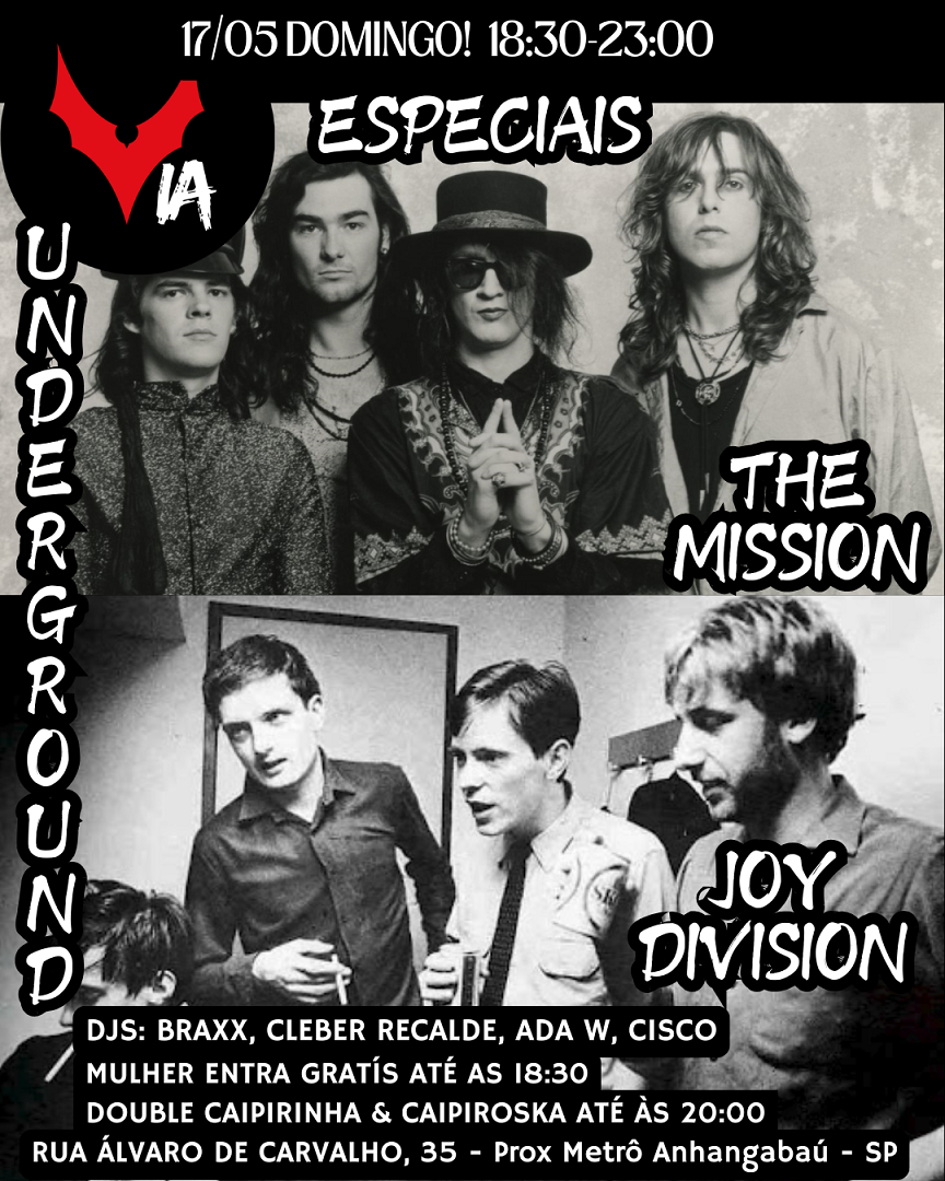 Especial The Mission + Joy Division em São Paulo - Sympla