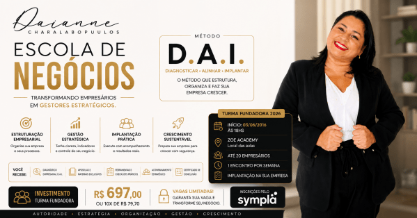 Imagem do evento Escola de Négócios - Daianne Charalabopoulos