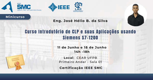 Imagem do evento Curso Introdutório de CLP e suas Aplicações usando Siemens S7-1200
