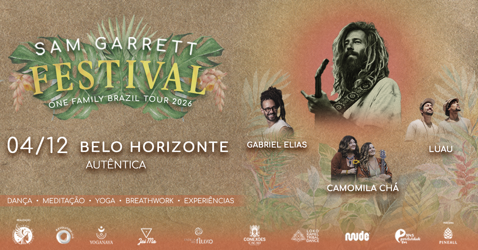 Sam Garrett Festival - Belo Horizonte - 04 de Dezembro - One Family Tour Brazil 2026