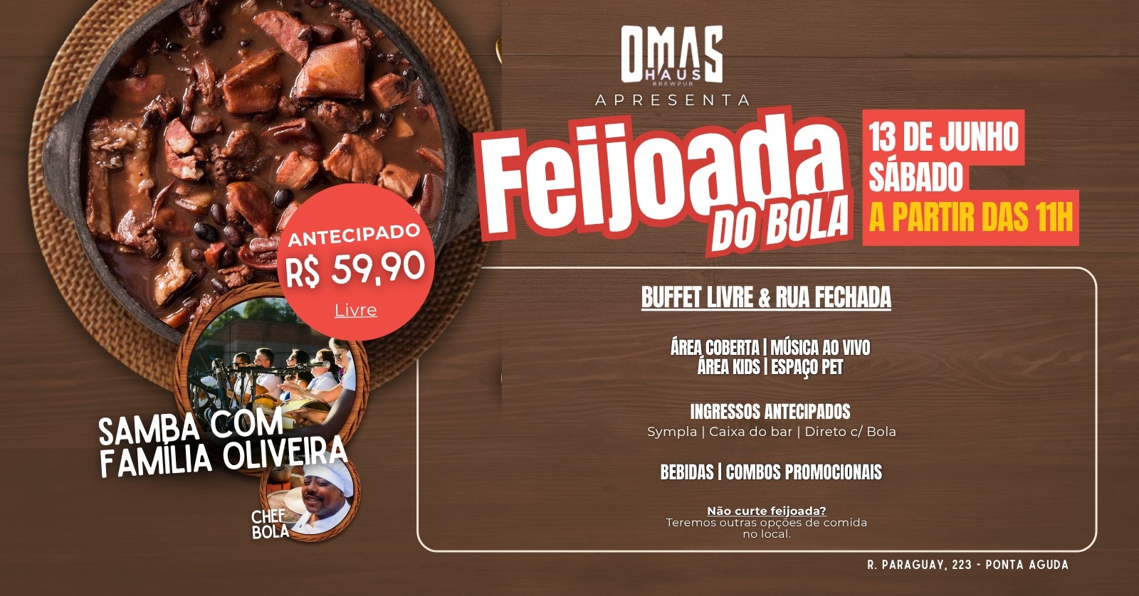 FEIJOADA DO BOLA - Blumenau, SC