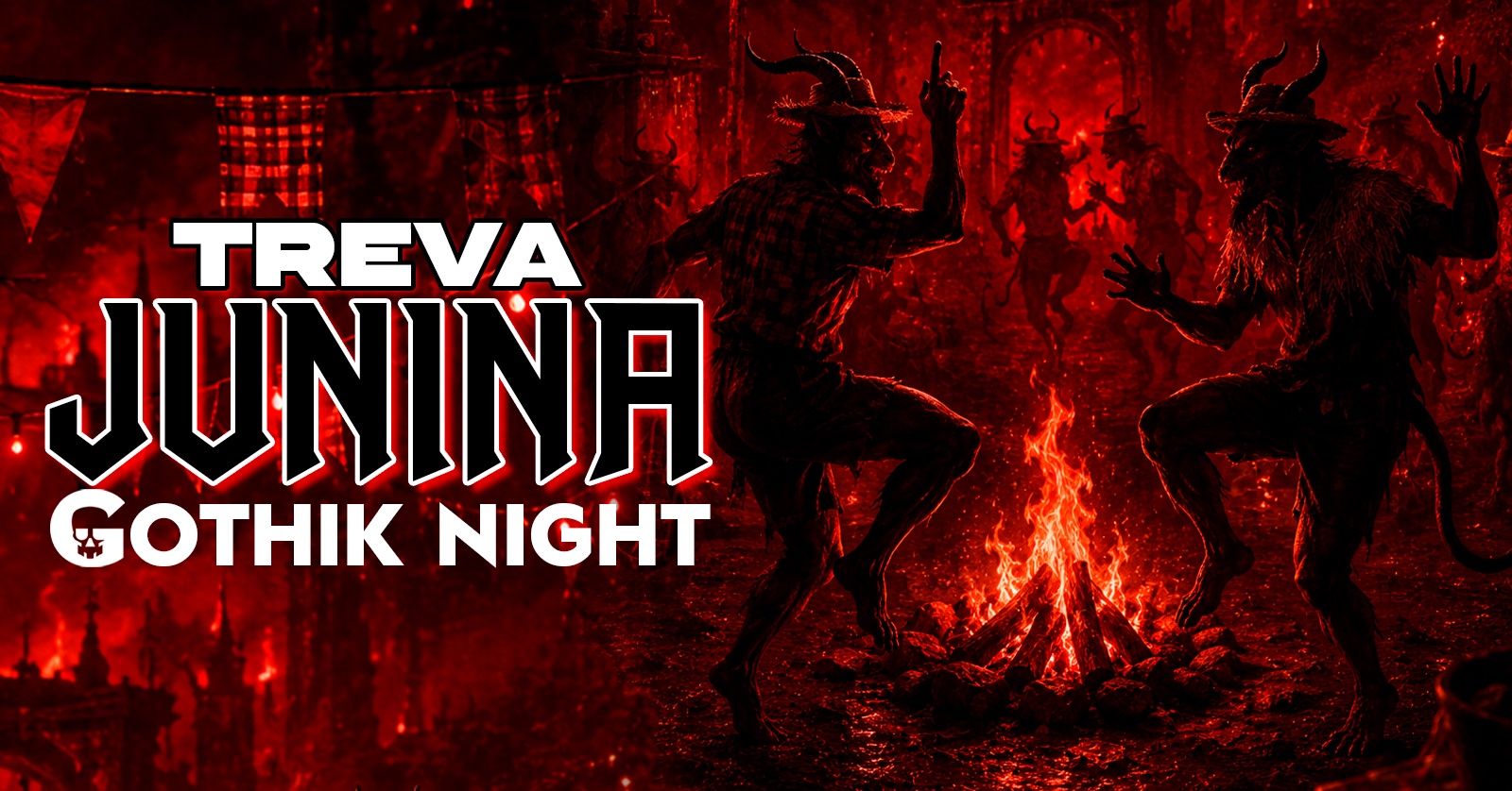 GOTHIK NIGHT: TREVA JUNINA - Especiais: Joy Division/New Order + Bauhaus/Peter Murphy - Porto Alegre, RS