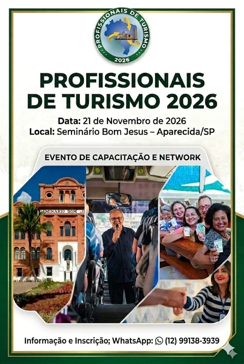 PROFISSIONAIS DE TURIS,MO 2026