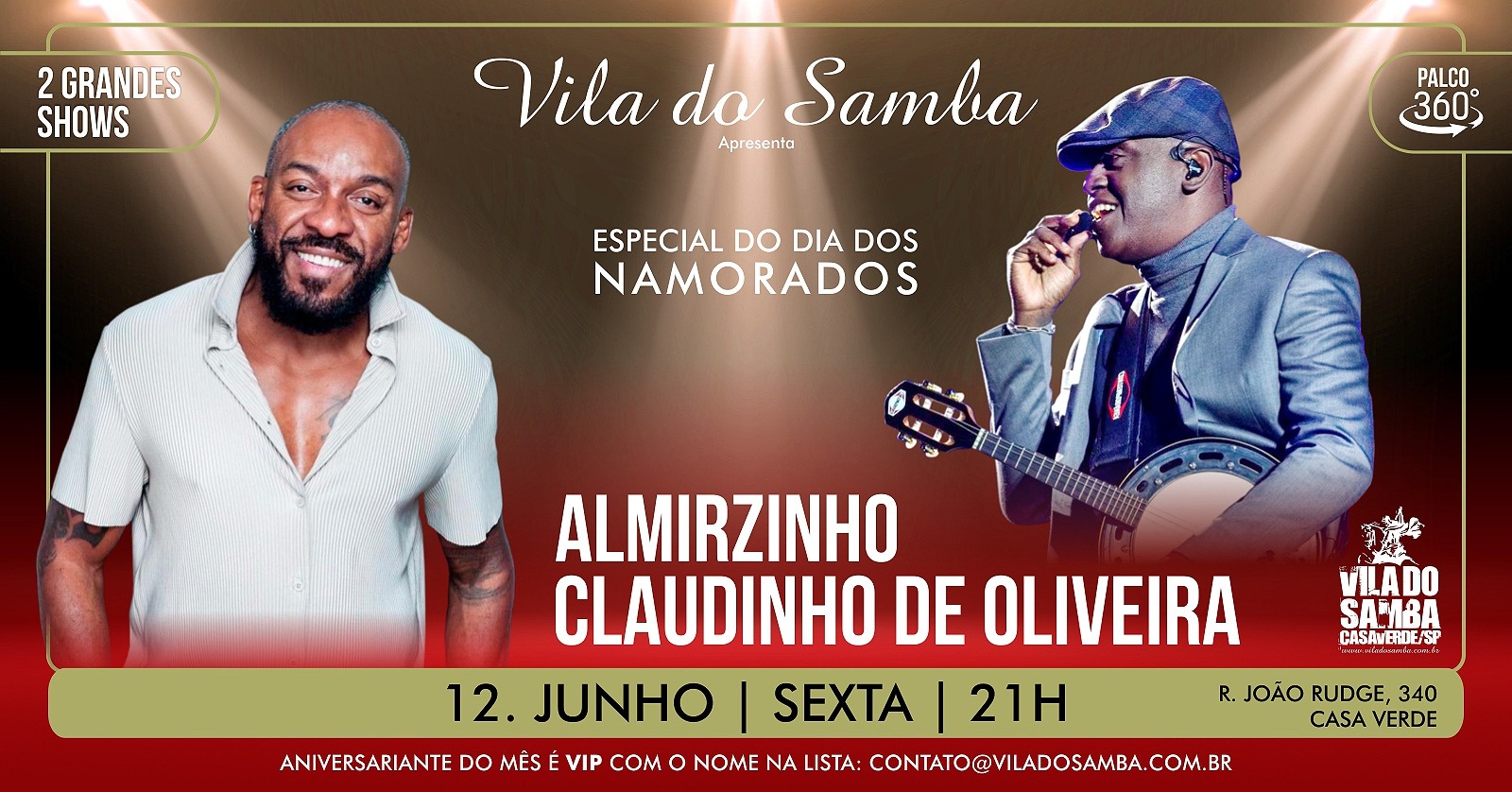 RODA DE SAMBA COM ALMIRZINHO E CLAUDINHO DE OLIVEIRA NA VILA DO SAMBA - São Paulo, SP