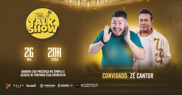 Imagem do evento TITELA TALK SHOW - ZÉ CANTOR - 26/MAIO TERÇA 20h - AÍ DENTU MARAPONGA