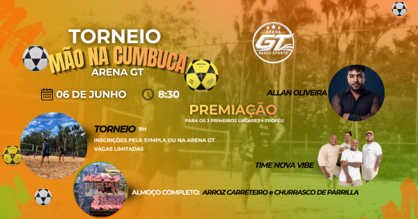 Imagem do evento TORNEIO MÃO NA CUMBUCA | ARENA GT LONDRINA