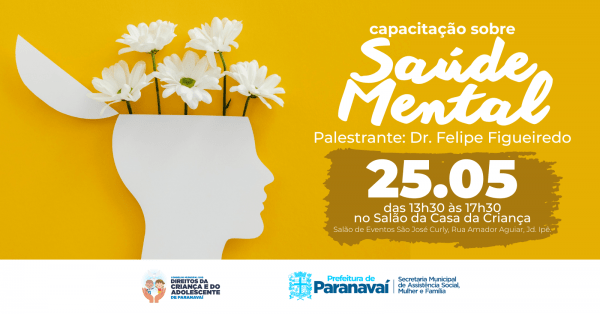 Imagem do evento Capacitação em Saúde Mental - 2º ENCONTRO - "Transtornos mentais na Infância e Adolescência".