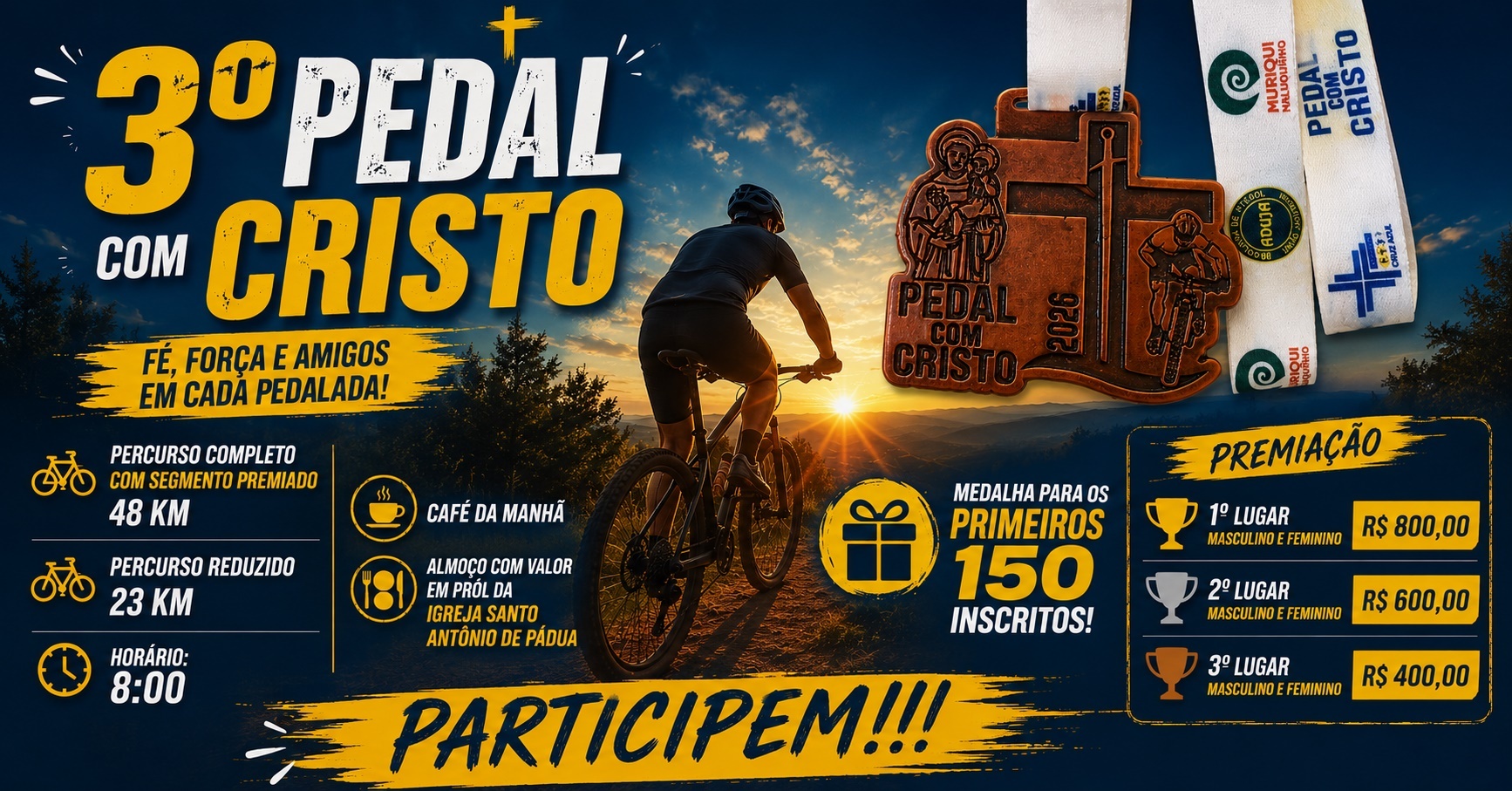3* Pedal com Cristo