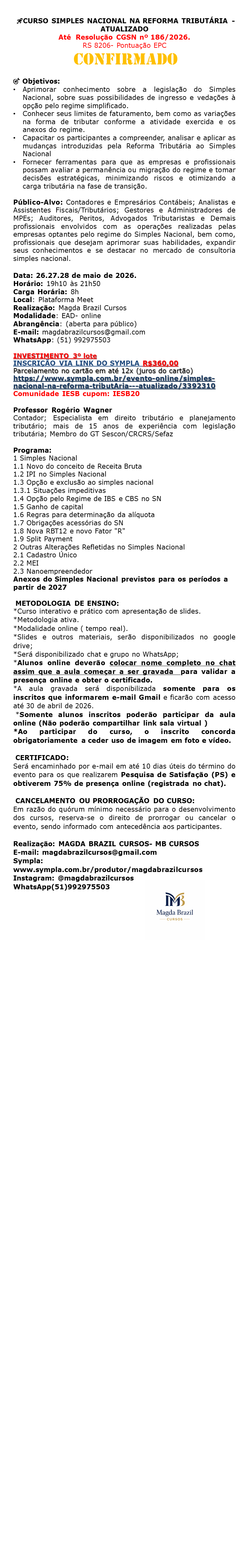 Imagem 1 da descrição do evento