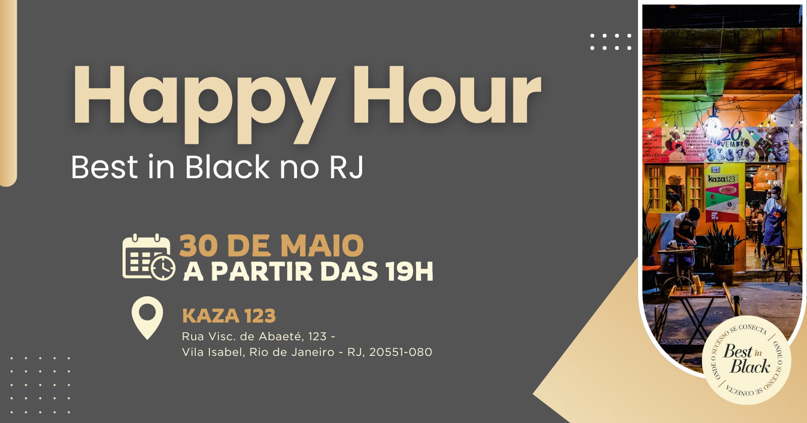 Best in Black |Happy Hour no Rio de Janeiro em Rio de Janeiro - Sympla