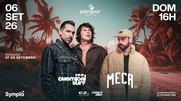Imagem do evento PARADOR MARESIAS | 06 SETEMBRO | CHEMICAL SURF - MECA