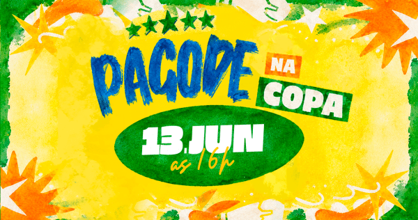Imagem do evento Pagode no Paraíso: edição na Copa! c/ Gabi Nunes, Belinho e Transmissão do Jogo do Brasil