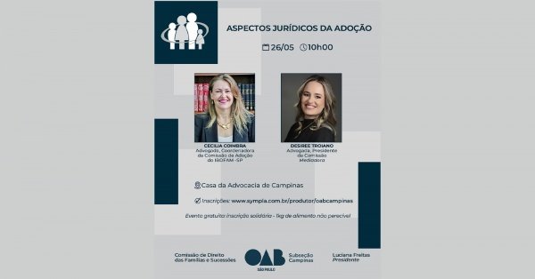 Imagem do evento Aspectos Jurídicos da Adoção