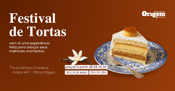 Imagem do evento Festival de Tortas no Mercado de Origem