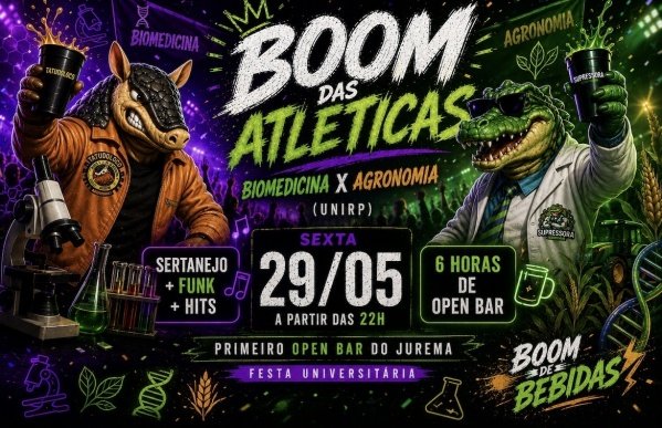 Imagem do evento Boom das Atléticas