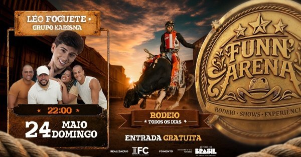 Imagem do evento FUNN ARENA BRASIL - LÉO FOGUETE / KARISMA