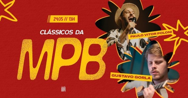 Imagem do evento Clássicos da MPB com Paulo Vitor Poloni + Gustavo Gorla