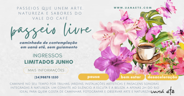Imagem do evento PASSEIO LIVRE ADULTO - CAMINHADA DE CONTEMPLAÇÃO EM UANÁ ETÊ - 18 A 22 DE JUNHO DE 2026