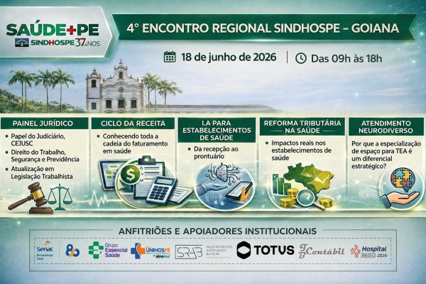 Imagem do evento 4º ENCONTRO REGIONAL SINDHOSPE - SUBSEDE GOIANA - DR. ANTONIO CARLOS CORREIA DE SOUZA