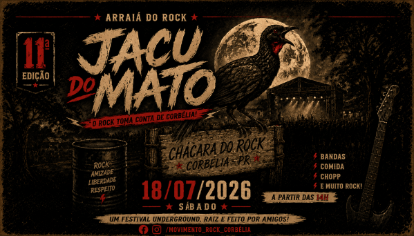 Imagem do evento Jacu do Mato: Arraiá do Rock