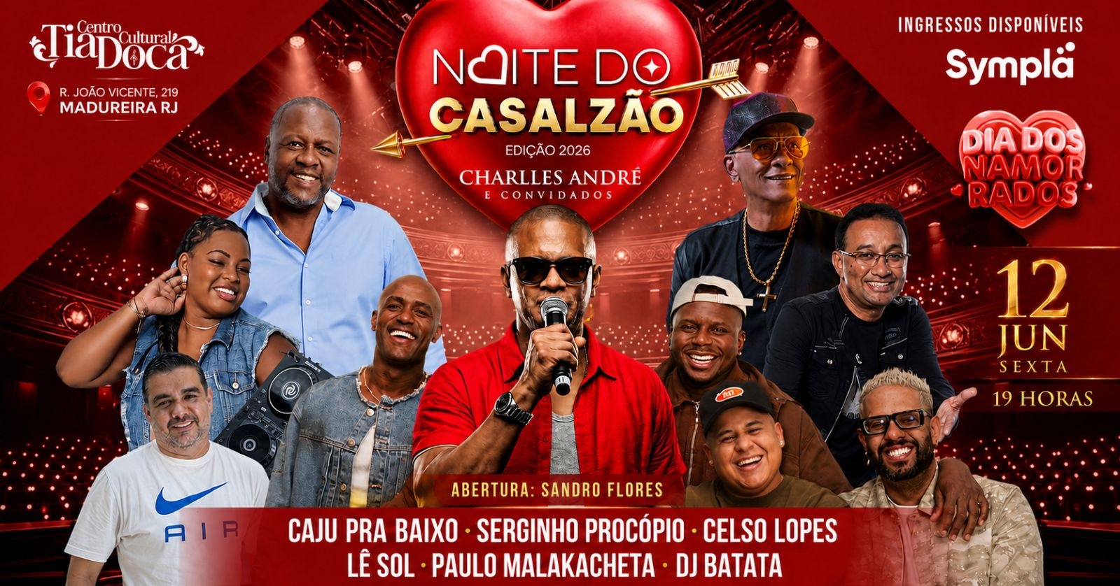 NOITE DO CASALZÃO CHARLLES ANDRÉ E CONVIDADOS - Rio de Janeiro, RJ