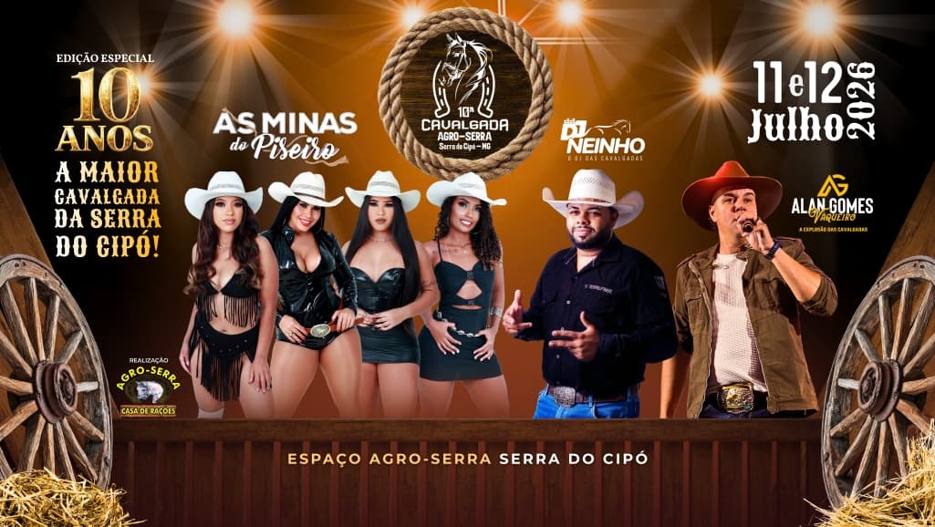 10ª Cavalgada Agro-Serra 2026 Edição Especial - Santana do Riacho, MG