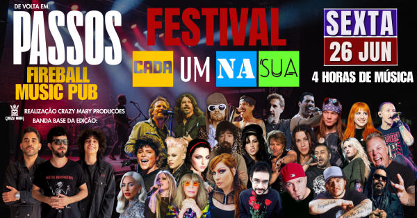 Imagem do evento Festival Cada Um Na Sua em Passos/MG 