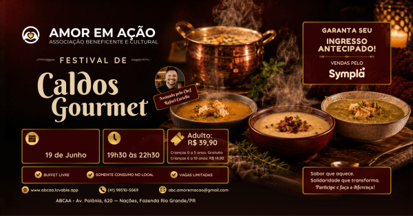 Imagem do evento FESTIVAL DE CALDOS GOURMET - ABCAA