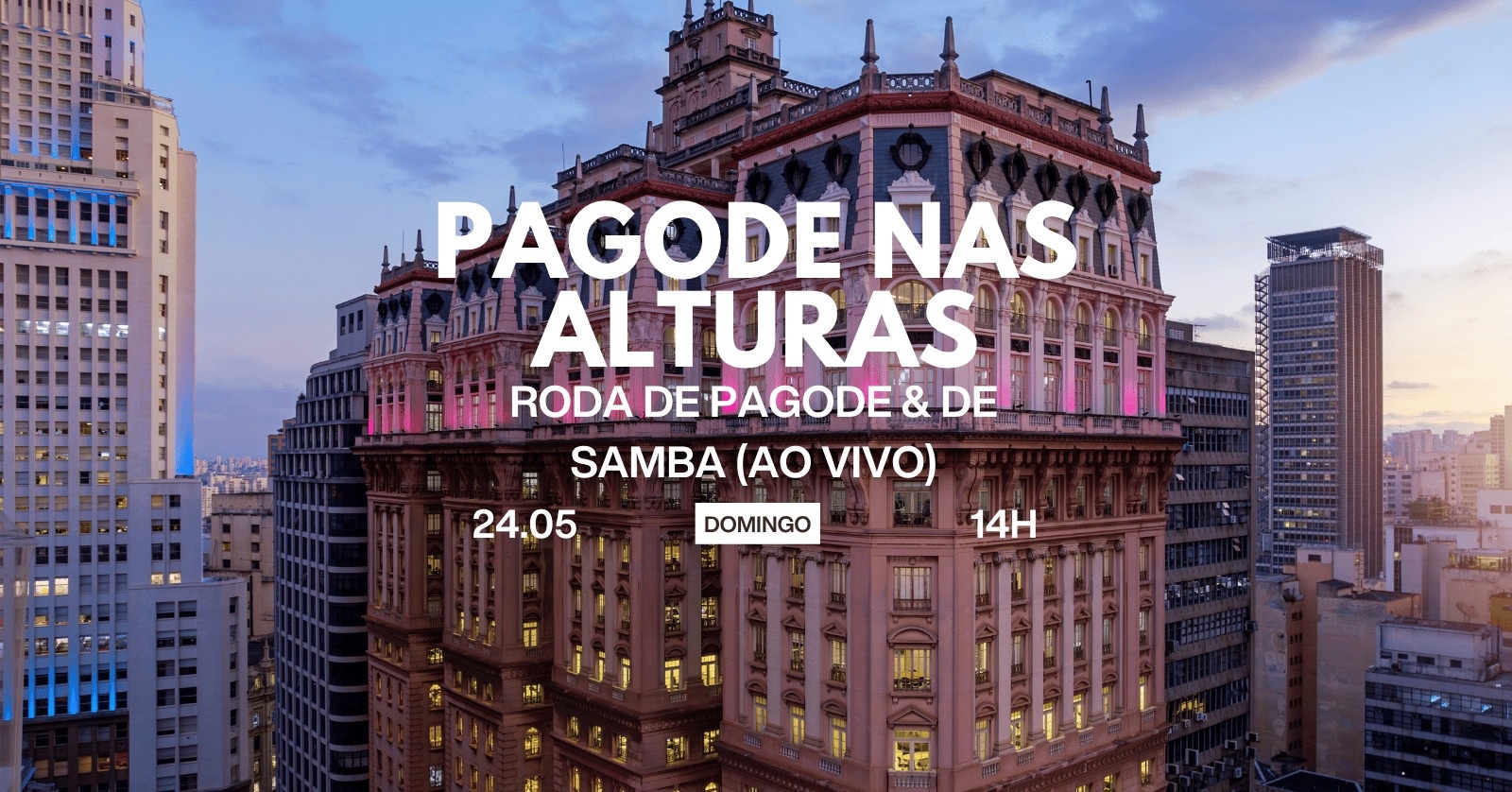 PAGODE NAS ALTURAS (Pagode Ao Vivo) | 24.05