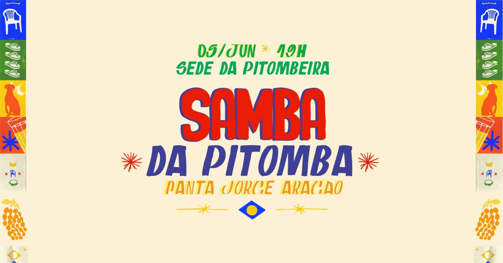 Samba da Pitomba Canta Jorge Aragão - 05 de Junho - Olinda, PE