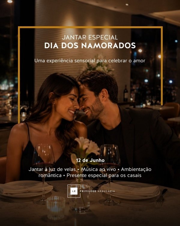 Imagem do evento Jantar Dia dos Namorados Hotel Araucária