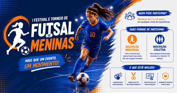 Imagem do evento Festival e Torneio de Futsal de Meninas - To Sports