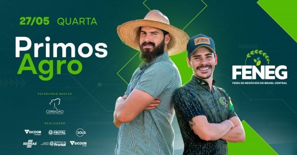 Imagem do evento Talk Show Primos Agro | FENEG 2026