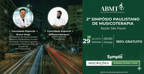 Imagem do evento II Simpósio Paulistano de Musicoterapia da ABMT - Seção SP